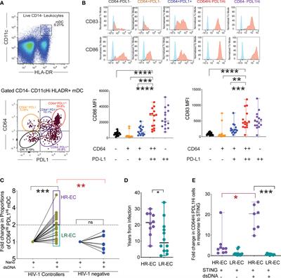 Cooperation between cGAS and RIG-I sensing pathways enables improved innate recognition of HIV-1 by myeloid dendritic cells in elite controllers